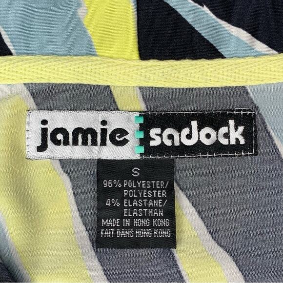 Jamie Sadock Sleeveless Blouse Pullover Size S Green Tones and Black - Picture 13 of 14